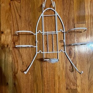 White Metal Wall Rack